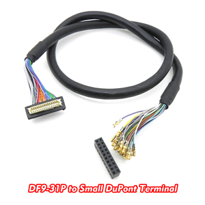 OEM ODM DF9 1,0 mm 31-pins conversiesignaalkabel voor bedrading van draagbare medische detector displays - Product Image 1