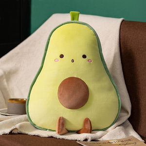 3D Simulation Fruit Stuffed Pillow Plush Avocado Shaped <strong>Throw</strong> Pillow Soft Decorative <strong>Cushion</strong> for Home Living Room Nursery Decor - Product Image 4