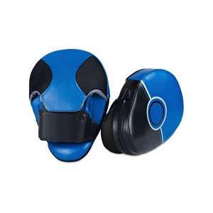 Blue PU <b>Focus</b> <b>Pad</b> Training Punching Mitts Velcro Closure Non-Slip Martial Arts Sparring Gear for Adults - Product Image 1