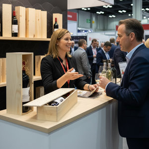 Eco-Friendly <b>Box</b> For Reuse Wooden Classical Wooden <b>Champagne</b> Bottles <b>Box</b> - Product Image 3