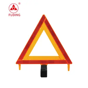 Señal de advertencia triangular para coche, reflector de seguridad, etiquetas de advertencia triangulares