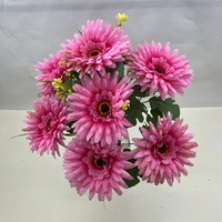 Buket Gerbera Daisy Buatan dari Sutra Imitasi, Bunga Daisy Afrika untuk Dekorasi Vas Rumah dan Pernikahan