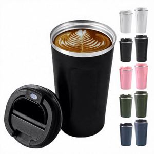 LED Lid Temperature 380ml 510ml Metal <b>Double</b> <b>Walled</b> Insulated Coffee Smart Mug Custom <b>Cups</b> with Personalise logo - Product Image 1