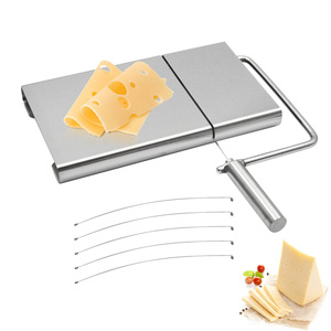 Coupe-beurre créatif en acier inoxydable remplaçable, trancheuse à fromage avec échelle et 5 fils - Product Image 1