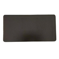 Tapis anti-fatigue en tissu polyester tissé imperméable antidérapant avec logo personnalisé, mousse PU recyclée, pour le travail au bureau, le sol de la cuisine