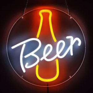 Custom <strong>Neon</strong> Light <strong>Sign</strong> for <strong>Beer</strong> Bar Handmade Glass <strong>Neon</strong> Lamp Wall Decor for Home Room Windows Party - Product Image 3