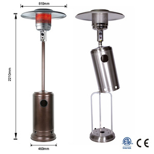 Meilleur Prix Chauffage d'extérieur commercial contemporain en acier inoxydable en forme de parapluie et de champignon, au gaz propane/butane pour villa et patio - Product Image 6