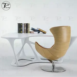 פיברגלס מסחרי עיצוב מודרני חלול שולחן מנהלים צוות שולחן עבודה שולחן משרדי