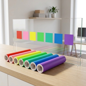 Película Decorativa <span class=keywords><strong>de</strong></span> Vidrio Translúcido Esmerilado con Purpurina, Vinilo Autoadhesivo Despegable - Product Image 1