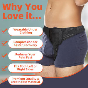 Homens Hérnia Virilha Cinto Truss Suporte Almofadas Brace <span class=keywords><strong>Pain</strong></span> <span class=keywords><strong>Relief</strong></span> Recovery Strap Umbilical Medical Inguinal Hérnia Belt - Product Image 4