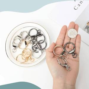 Pcs Round <b>Spring</b> Snap Hooks Swivel Ring Carabiner <b>Clips</b> Eyelet O Rings Buckle For Bags Belts Keychain Purses DIY Accessory Gold - Product Image 4