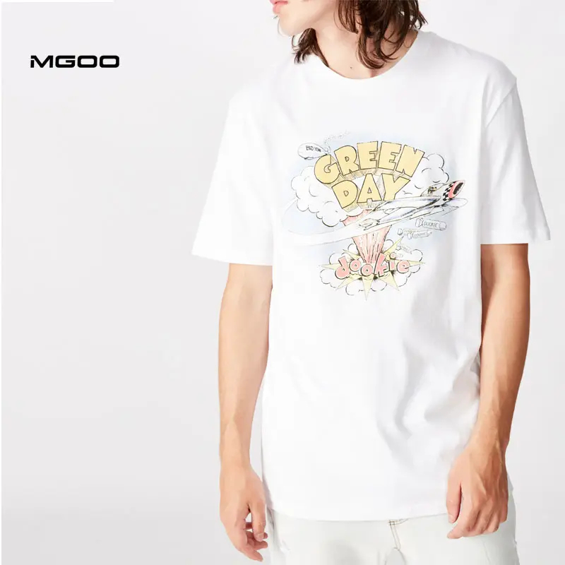 MGOO Sommer Kurzarm Herren T-Shirts Print Cartoon Casual T-Shirts Künstler Design Baumwolle T-Shirt plus Größe Herren T-Shirts