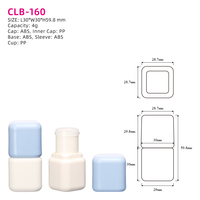 Tube de baume à lèvres vide personnalisé carré OMI 4g, tube de rouge à lèvres, contenant de blush, emballage cosmétique recyclable, tube de baume à lèvres