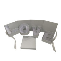 Moederdag LIEFDE Brief Rotatie Vierkante Composiet Kartonnen Bloem Fruit Bloemige Verpakking Souvenir Cadeaubox