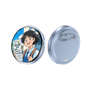 High Quality <b>Electronic</b> Display Touchscreen Rotatable Rechargeable Battery Plastic Body 1.85 <b>Smart</b> Digital Photo e-Badge Badge - Product Image 1