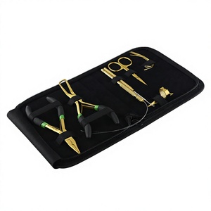 Kit d'outils innovants en acier inoxydable pour extensions capillaires à usage commercial, avec étui, crochets, perles, pinces à sertir et à démonter, fils et outil en forme de C - Product Image 1