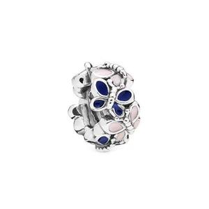 Venta al por mayor de dijes de plata 925 HaYa para mujer, abalorios de pegamento para hacer joyas, colgantes de circonita con diseño de margarita, corazón, flor y océano azul. - Product Image 4