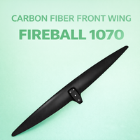 Axis FIREBALL 1070 Aile avant en carbone pour hydrofoil 877 cm² Haute performance Eaux océaniques Unisexe Foil Pump Kite Surf