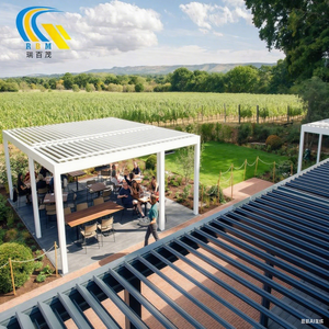 <span class=keywords><strong>Pergola</strong></span> rétractable en aluminium <span class=keywords><strong>bioclimatique</strong></span> électrique sur mesure <span class=keywords><strong>3x6</strong></span> pour balcon et décorations de jardin, écologique et imperméable - Product Image 3