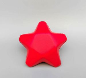 Jouet promotionnel en mousse PU personnalisé avec logo et forme personnalisée, jouet à presser en forme d'étoile, balle anti-stress en forme d'étoile - Product Image 2