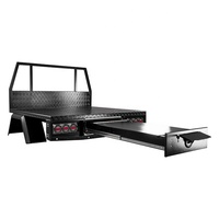 Plateau ute personnalisé 4x4 à double cabine en aluminium avec boîte latérale et garde-boue pour ramassage hilux