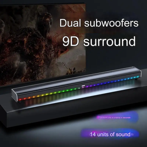 <span class=keywords><strong>Barre</strong></span> de <span class=keywords><strong>son</strong></span> LED lumineuse sans fil pour ordinateur, haut-parleurs stéréo, lecteur audio – Meilleure vente en Europe - Product Image 5