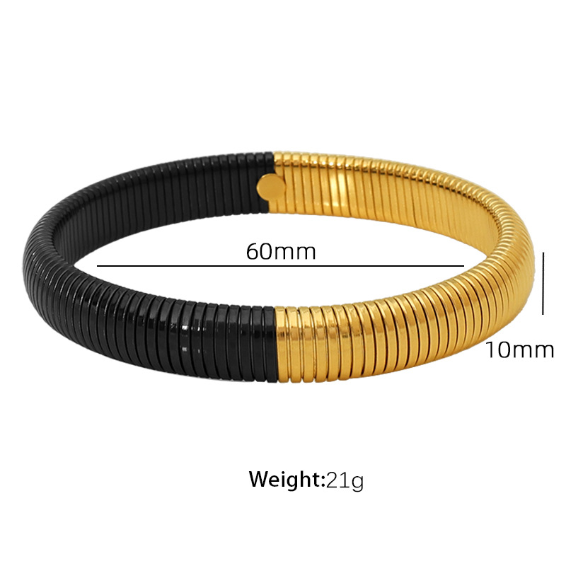 Bisel de 10 mm de ancho, 60 mm SZ12 dorado y negro