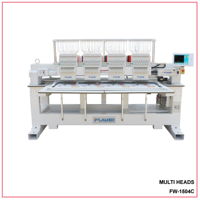 Fuwei – machine à broder à écran tactile, 4 têtes, haute vitesse, dahua A18, chapeau, plat et serviette