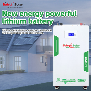 Batterie au lithium rechargeable Sohigh Solar Simple Monitoring LiFePO4 51,2 V 16 kWh, qualité supérieure, plus de 8000 cycles, montage mural, hors réseau/hybride - Product Image 1