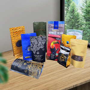 Tùy chỉnh in nhôm Americano van tám bên con dấu giấy bao bì hạt cà phê đứng lên khóa zip túi Cà phê túi - Product Image 4