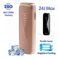 Appareil d'épilation IPL Premium OEM ODM Sapphire Ice Point avec technologie IGBT à flash rapide et double lampe