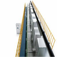 Système de convoyeur à rouleaux en acier industriel, résistant au feu, conception durable, vitesse réglable, facile à nettoyer, pour outils manuels