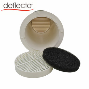 Déflecto – tuyau transparent de capot ABS avec persienne inclinée, corps hémisphère en PVC avec EPDM, filtre en coton + maille - Product Image 5