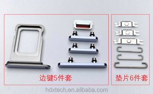 Juego completo para <span class=keywords><strong>iPhone</strong></span> Serie 12 Botón lateral con interruptor de vibración de volumen Botón de silencio de bloqueo de energía-Accesorios para teléfonos móviles - Product Image 4