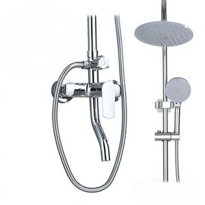 Ensemble <span class=keywords><strong>de</strong></span> <span class=keywords><strong>douche</strong></span> mural moderne et minimaliste à poignée unique <span class=keywords><strong>pour</strong></span> salle <span class=keywords><strong>de</strong></span> bain et villa - Product Image 1