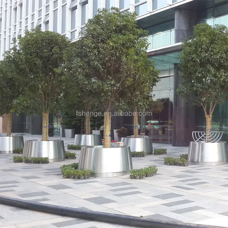Benutzer definierte große Outdoor Stahl dekorative Pflanze Blumentopf xxl/Indoor Baum Topf für Hotels