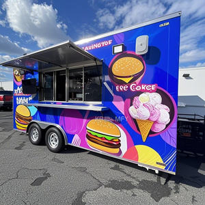 Remolque Móvil de Alta Gama Totalmente Equipado con Ventana de Venta, Carrito de Comida Callejera para Helados y Dulces - Product Image 1