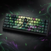 Claviers personnalisés DIY LOL FAE DRAGON ASHE, 68 touches, touches en PBT avec sublimation de colorant, impression latérale, profil Cherry, ensemble de claviers mécaniques