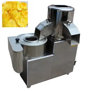 Ticari otomatik patates yıkama soyma makinesi patates soyucu patates cipsi kesme makinesi