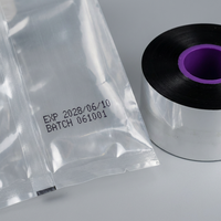 Cinta de Estampado en Caliente NC3 de 30 mm de Ancho y 100 m de Largo, Lámina de Codificación Blanca y Negra para Máquinas HP241 DY8, Impresión por Transferencia PET en Plásticos