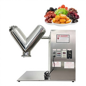 Mélangeur de laboratoire de type V en acier inoxydable 304, utilisé pour mélanger les poudres alimentaires. - Product Image 1