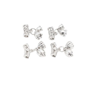 Fornituras de joyería con cuentas de loto, plata chapada en oro de 18 quilates para la fabricación de pulseras, accesorios DIY D171 - Product Image 5