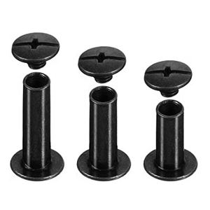 الفولاذ شيكاغو حزام المسمار دونغقوان برشام 4 مللي متر M5 حقيبة الأجهزة الصلبة قوس قزح النحاس آخر شقة الأسود التجليد شيكاغو المسمار - Product Image 5