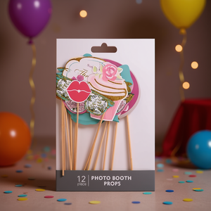 Accesorios para Cabina de Fotos, Juego de 12 Piezas, Divertidos Accesorios para Fiestas - Product Image 3