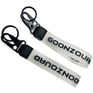 <b>Custom</b> Brand High Quality 15Cm Soft Rubber Keychain White Lanyard for <b>Key</b> - Product Image 2