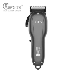 GTS-6008 专业充电式电动无绳高碳钢刀片毛发修剪器男士理发剪