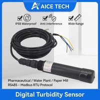 Aice Tech - Turbidimètre de haute précision - Capteur de turbidité numérique RS485 - 0-1000 NTU - Modbus RTU - Sonde étanche IP68