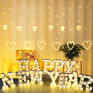 Letrero de luces <span class=keywords><strong>con</strong></span> letras LED, productos de tendencia 3D, novedad de 2025, letras <span class=keywords><strong>Con</strong></span> Luz Luce, letras iluminadas para decoración navideña - Product Image 5