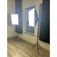 Softbox Set pour la photographie 50*70 cm 85W Led Ampoule 3200-5600K Télécommande Comprend Trépied