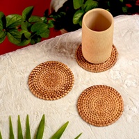 Tabletex Vente en gros Sets de table tissés ronds naturels Sous-verres en osier et jonc de mer Sets de table en rotin résistants à la chaleur